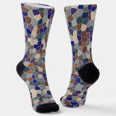 Mosaic Cool Trendy Modern Pattern Sokken (Gebogen)