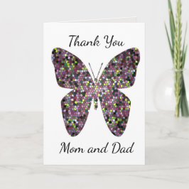 Mosaic Dank je Afstuderen College voor mama en pap Bedankkaart