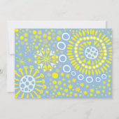 MOSAIC DOVE of PEACE Bat Mitzvah Invitation Kaart (Achterkant)