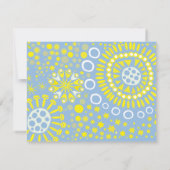 MOSAIC DOVE oF PEACE Bat Mitzvah Uitnodiging (Achterkant)