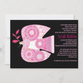 MOSAIC DOVE van PEACE Jewish Baby Naming Invitatio Kaart (Voorkant)