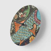 Mosaic Fish Fash Ronde Klok (Hoek)