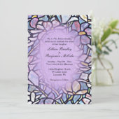 Mosaic Floral Tegel Wedding Kaart (Staand voorkant)