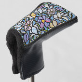 Mosaic Floral Tegels Golfheadcover (3/4 voorkant)