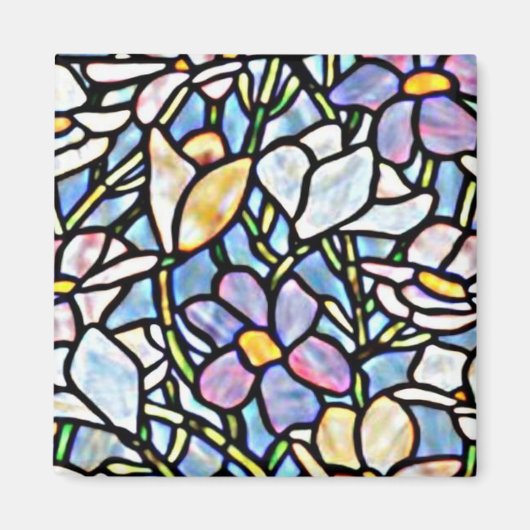 Mosaic Floral Tegels Magneet (Voorkant)