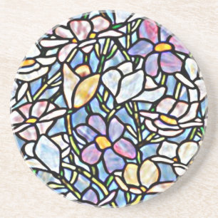 Mosaic Floral Tegels Zandsteen Onderzetter