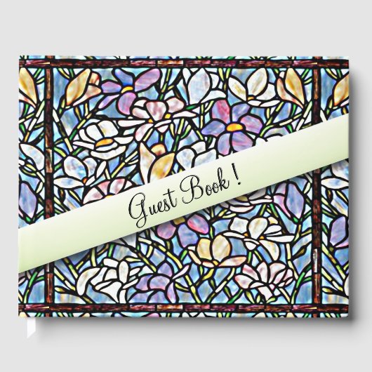Mosaic Floral Wedding Gastenboek (Voorkant)
