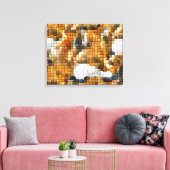 MOSAIC FOX CANVAS AFDRUK (Insitu (Woonkamer))