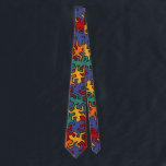 Mosaic Geckos Pattern - aardekleuren uw ideeën Stropdas<br><div class="desc">Funny Animal Graphic Design door EDDA Fröhlich/EDDArt | Mozaïekgekko's / reptielen / lizards in aardkleuren | voor andere kleuren kunt u contact met mij opnemen: contact@eddart.de of kunt u hier kijken: www.zazzle.de/eddartiful*</div>