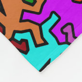 Mosaic Geckos Pattern - gekleurd Fleece Deken (Hoek)