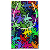 Mosaic Geckos Pattern - gekleurd Klein Cadeauzakje (Achterkant)