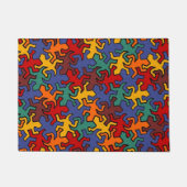 Mosaic Geckos Pattern - gekleurd op aarde Deurmat (Voorkant)
