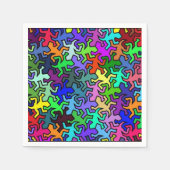 Mosaic Geckos Pattern - gekleurd Servetten (Voorkant)