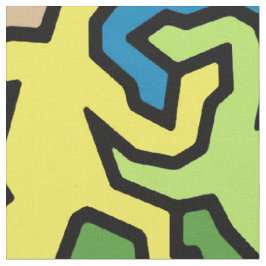 Mosaic Geckos Pattern - gekleurd Stof