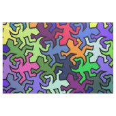 Mosaic Geckos Pattern - gekleurd Stof (Fat Quarter)