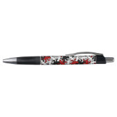 Mosaic Geckos Pattern - rood zwart wit Pen (Bovenkant)