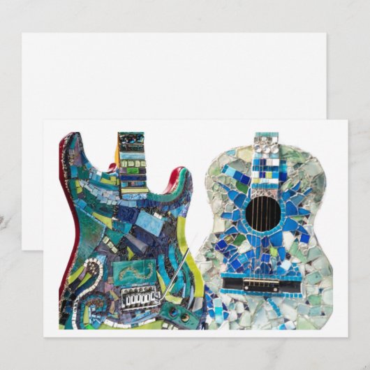 Mosaic Gitaarcollectie Boho Chic Kaart (Voorkant / Achterkant)