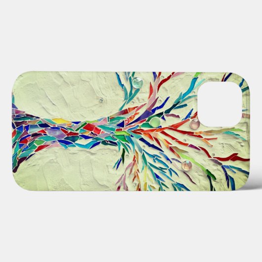 Mosaic Green Hoesje-Mate iPhone Case (Achterkant (horizontaal))