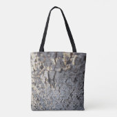 Mosaic Grey Tiles Abstract Voeg je monogram toe Tote Bag (Achterkant)