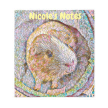 Mosaic Guinee Pig met Notitieboek Notitieblok