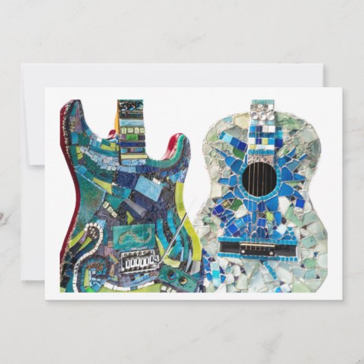 Mosaic Guitar Collectie Boho Chic Kaart (Voorkant)