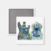 Mosaic Guitar Collectie Boho Chic Magneet (Voorkant / Achterkant)