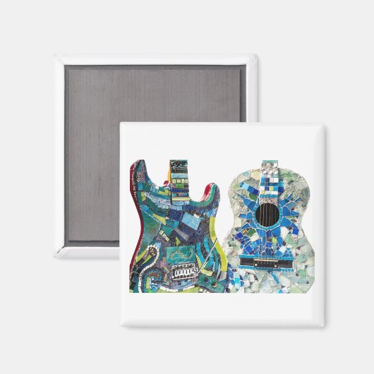 Mosaic Guitar Collectie Boho Chic Magneet (Voorkant / Achterkant)