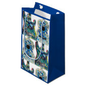 Mosaic Guitar Lover Gift Bag Klein Cadeauzakje (Voorkant Gekanteld)