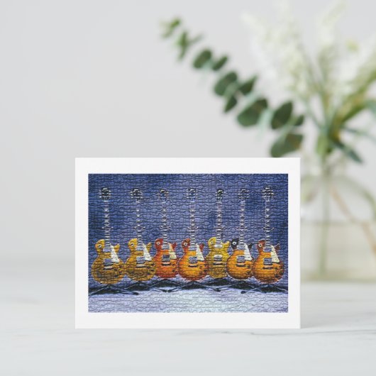 Mosaic Guitars Briefkaart (Staand voorkant)