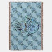 Mosaic Hamsa Hand Deken (Voorkant Verticaal)