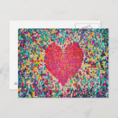 Mosaic Heart Briefkaart (Voorkant / Achterkant)