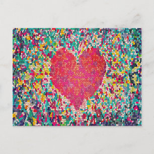 Mosaic Heart Briefkaart