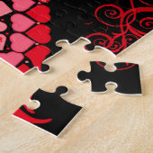 Mosaic Heart Marriage Voorstel Puzzle Legpuzzel (Zijkant)