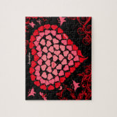 Mosaic Heart Marriage Voorstel Puzzle Legpuzzel (Verticaal)