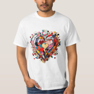 Mosaic Heart of Love T-shirt