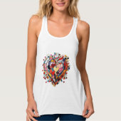 Mosaic Heart of Love Tanktop (Voorkant)