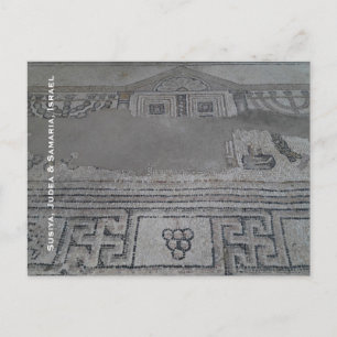 Mosaic in Ancient Synagogue in Israel Briefkaart
