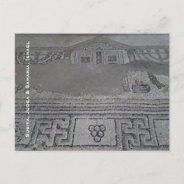 Mosaic in Ancient Synagogue in Israel Briefkaart