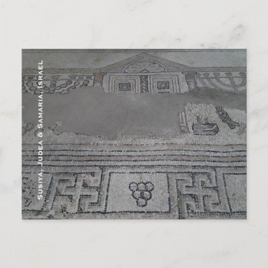 Mosaic in Ancient Synagogue in Israel Briefkaart (Voorkant)