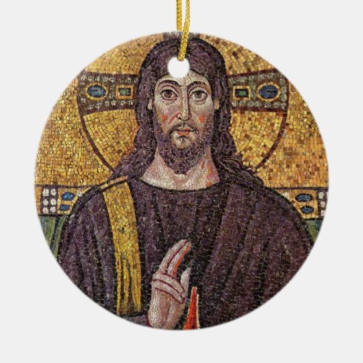 Mosaic Jesus Ornament (Voorkant)