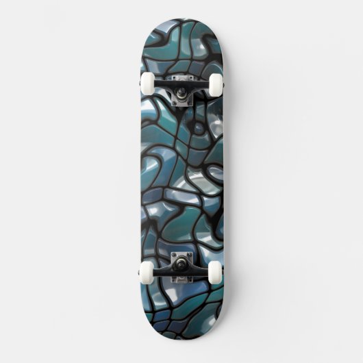 Mosaic Jigzaag Zee Skateboard (Voorkant)