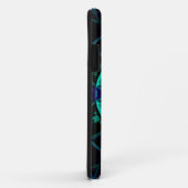 Mosaic Kaleidoscope - Blauwgroen zwart-wit en blau Case-Mate iPhone Case (Achterkant/rechts)