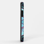 Mosaic Kaleidoscope Flower Blue and Red Case-Mate iPhone Case (Achterkant/rechts)