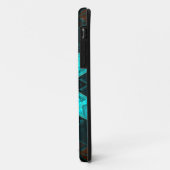 Mosaic Kaleidoscope Flower Blue and Red Case-Mate iPhone Case (Achterkant/links)