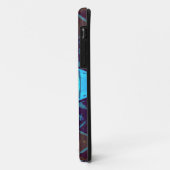 Mosaic Kaleidoscope Flower Blue en Paars Case-Mate iPhone Case (Achterkant/links)