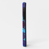 Mosaic Kaleidoscope Flower Blue en Paars Case-Mate iPhone Case (Achterkant/links)