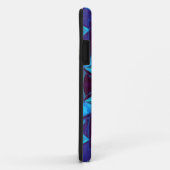 Mosaic Kaleidoscope Flower Blue en Paars Case-Mate iPhone Case (Achterkant/rechts)