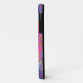Mosaic Kaleidoscope Flower Blue Pink and Yellow Case-Mate iPhone Case (Achterkant/links)
