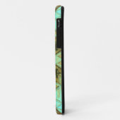 Mosaic Kaleidoscope Flower Green and Brown Case-Mate iPhone Case (Achterkant/links)