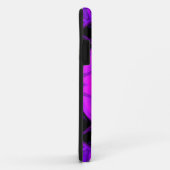 Mosaic Kaleidoscope Flower Paars and Black Case-Mate iPhone Case (Achterkant/rechts)